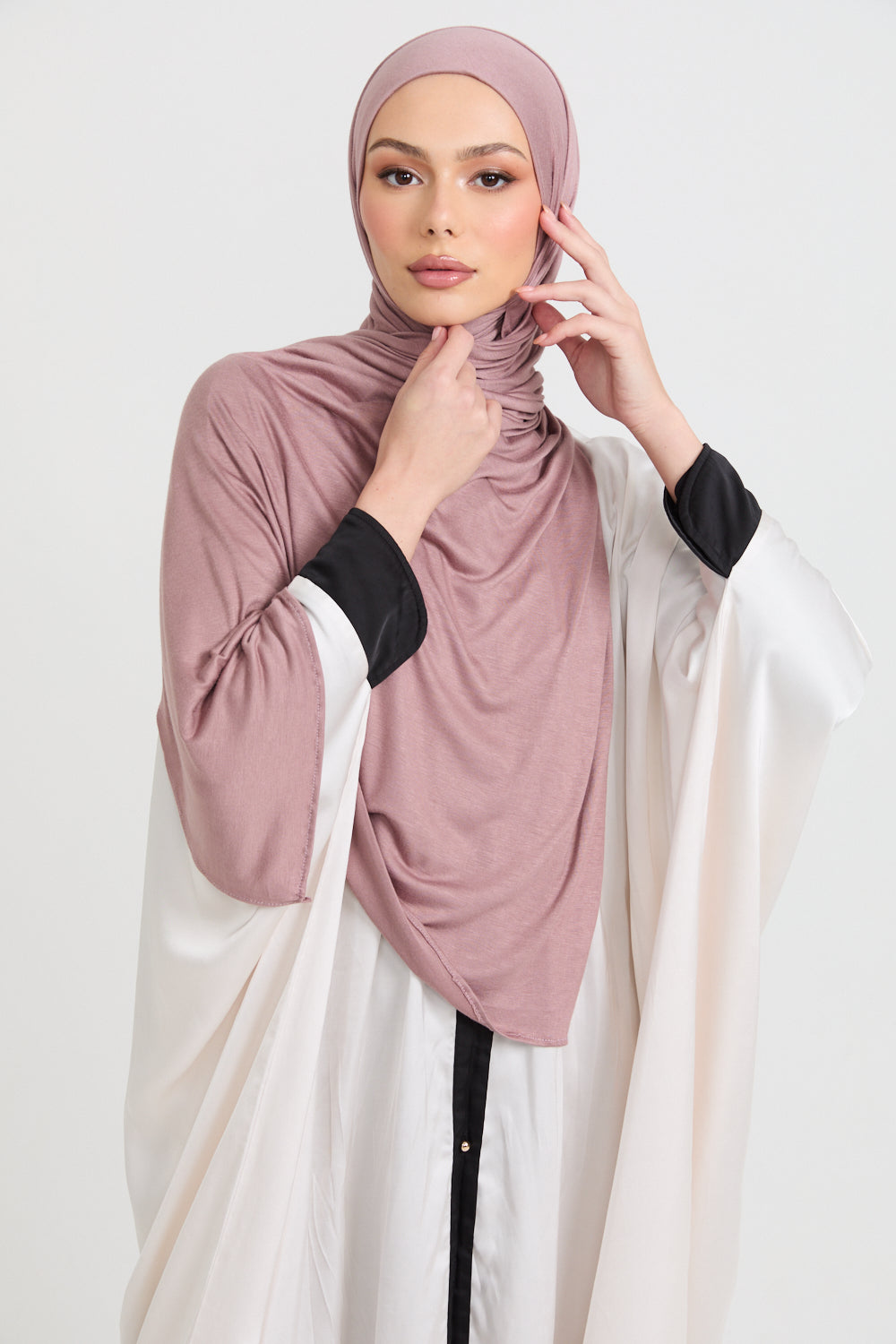 Hijab Jersey Rose Poudré