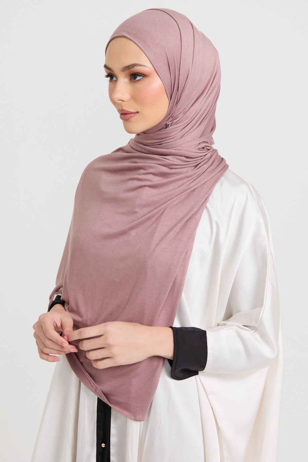 Hijab Jersey Rose Poudré
