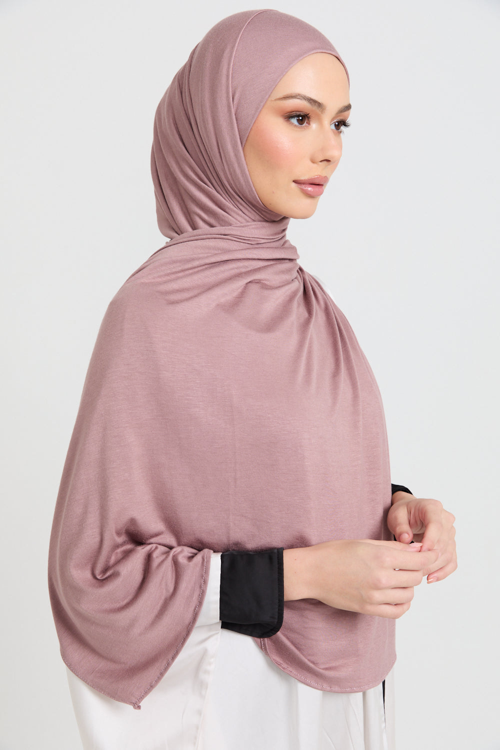 Hijab Jersey Rose Poudré