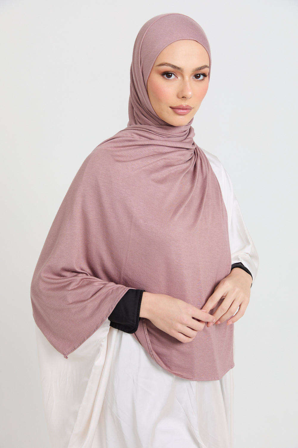 Hijab Jersey Rose Poudré