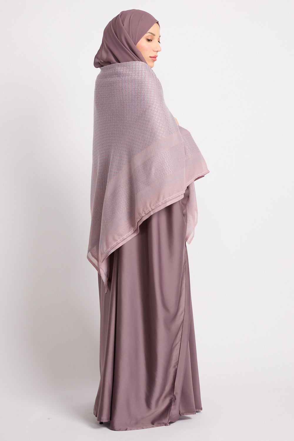 Foulard Keffieh - Mauve Rosé