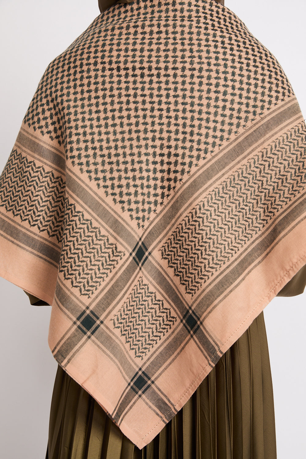 Foulard Keffieh - Olive Désertique