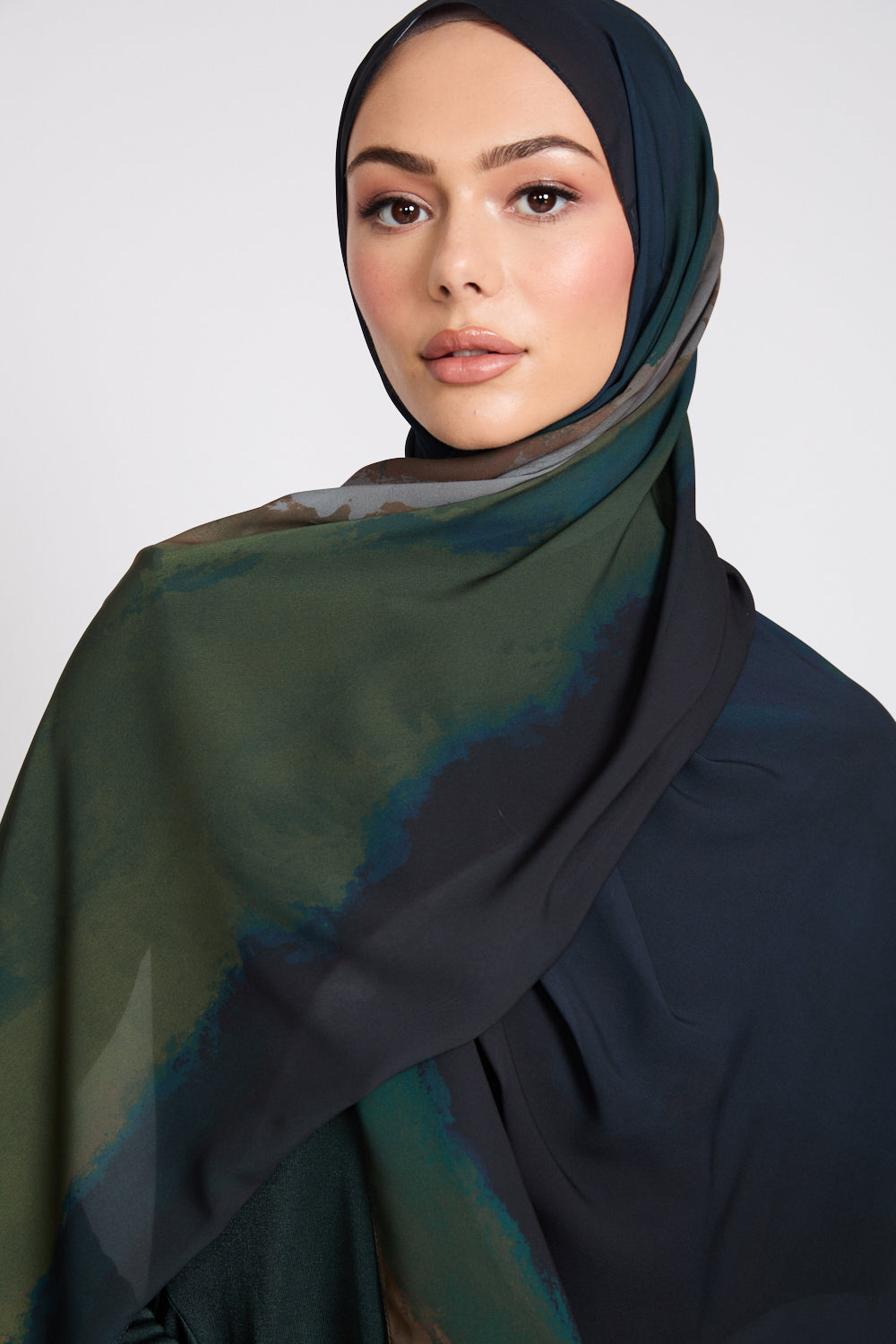 Hijab Imprimé Luxe - Mirage Céleste - ÉDITION LIMITÉE