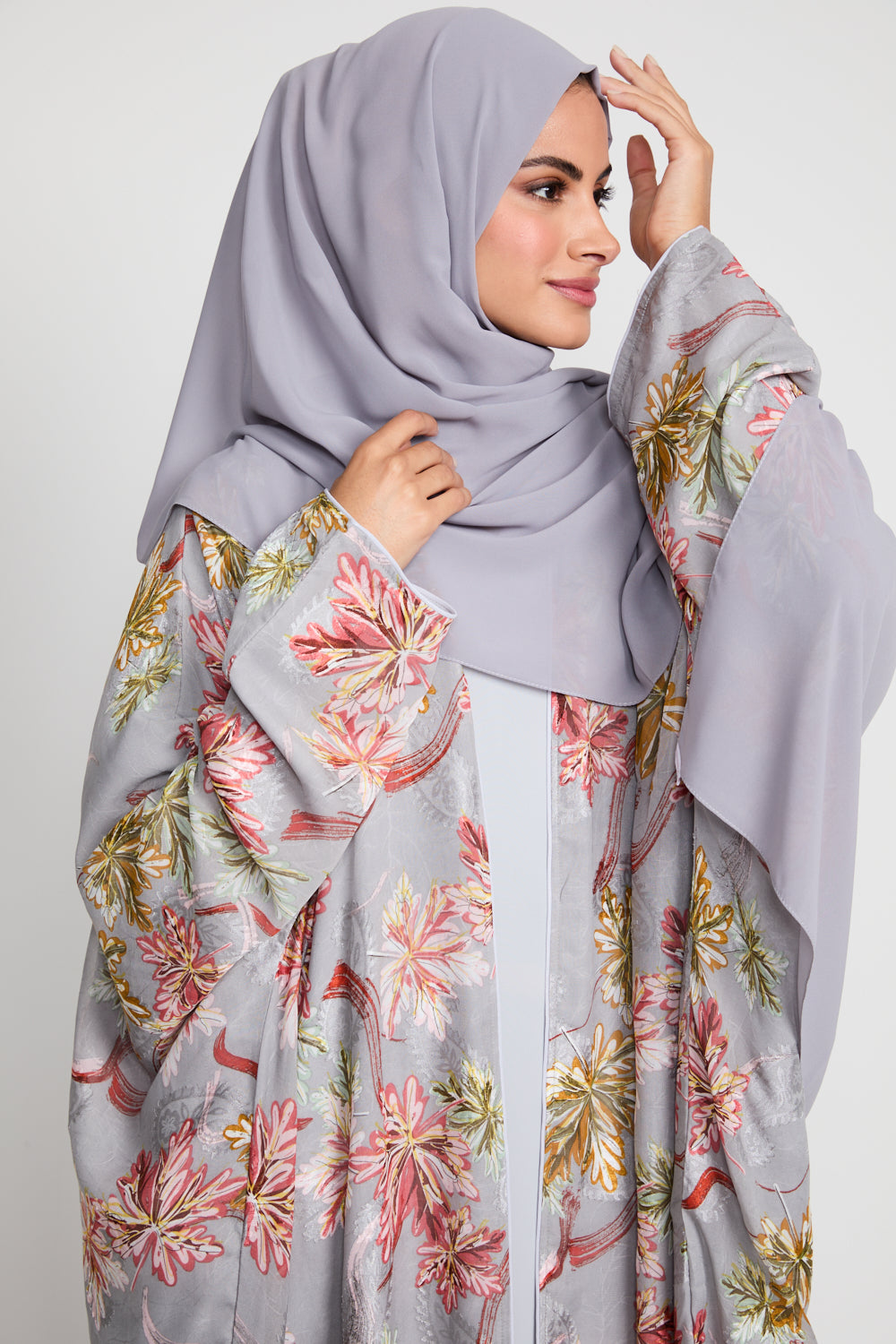 Hijab Georgette Luxe Doux - Gris Brumeux