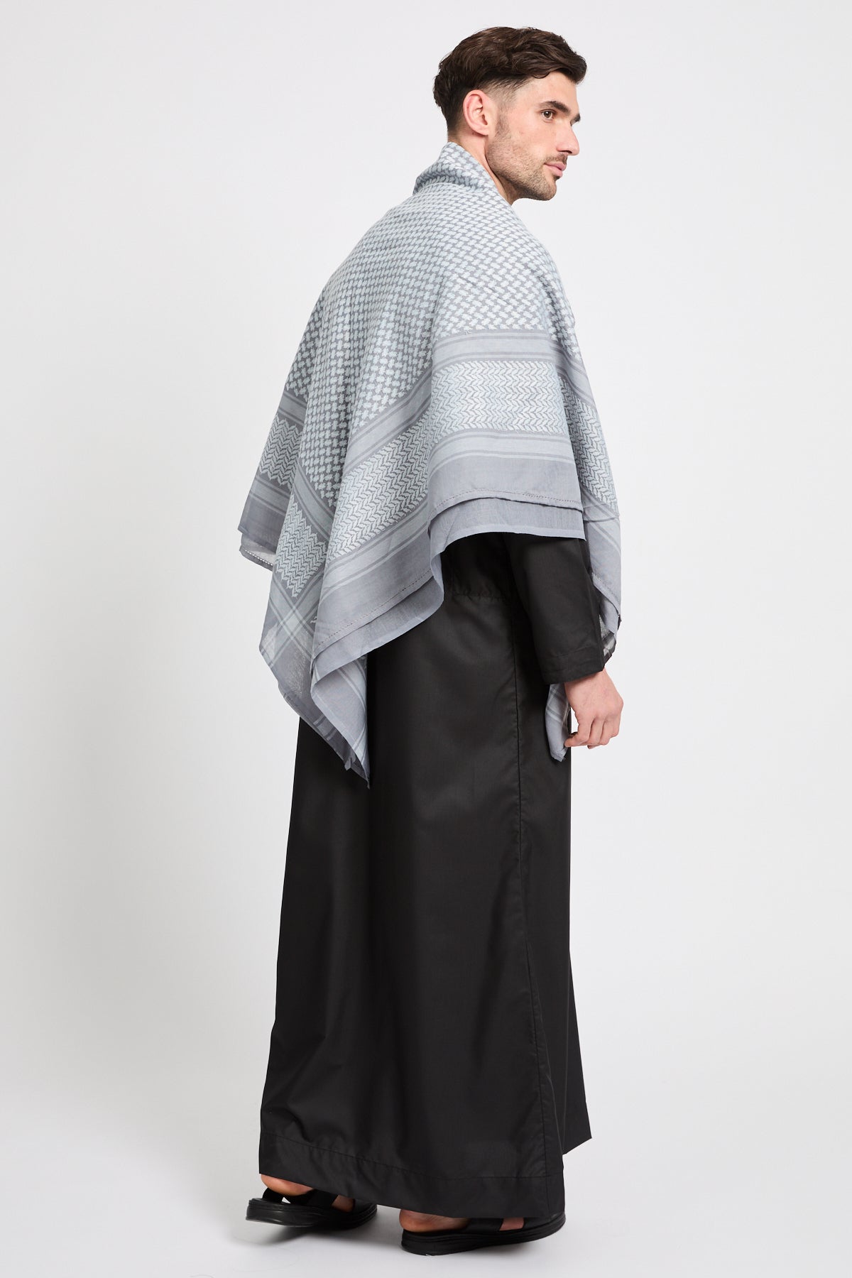 Foulard Keffieh - Brume Platine