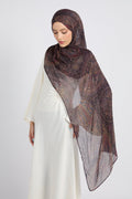 Hijab Modal Imprimé Premium - Paisley Royal