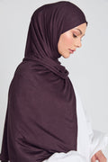 Hijab Jersey Prune Chocolatée