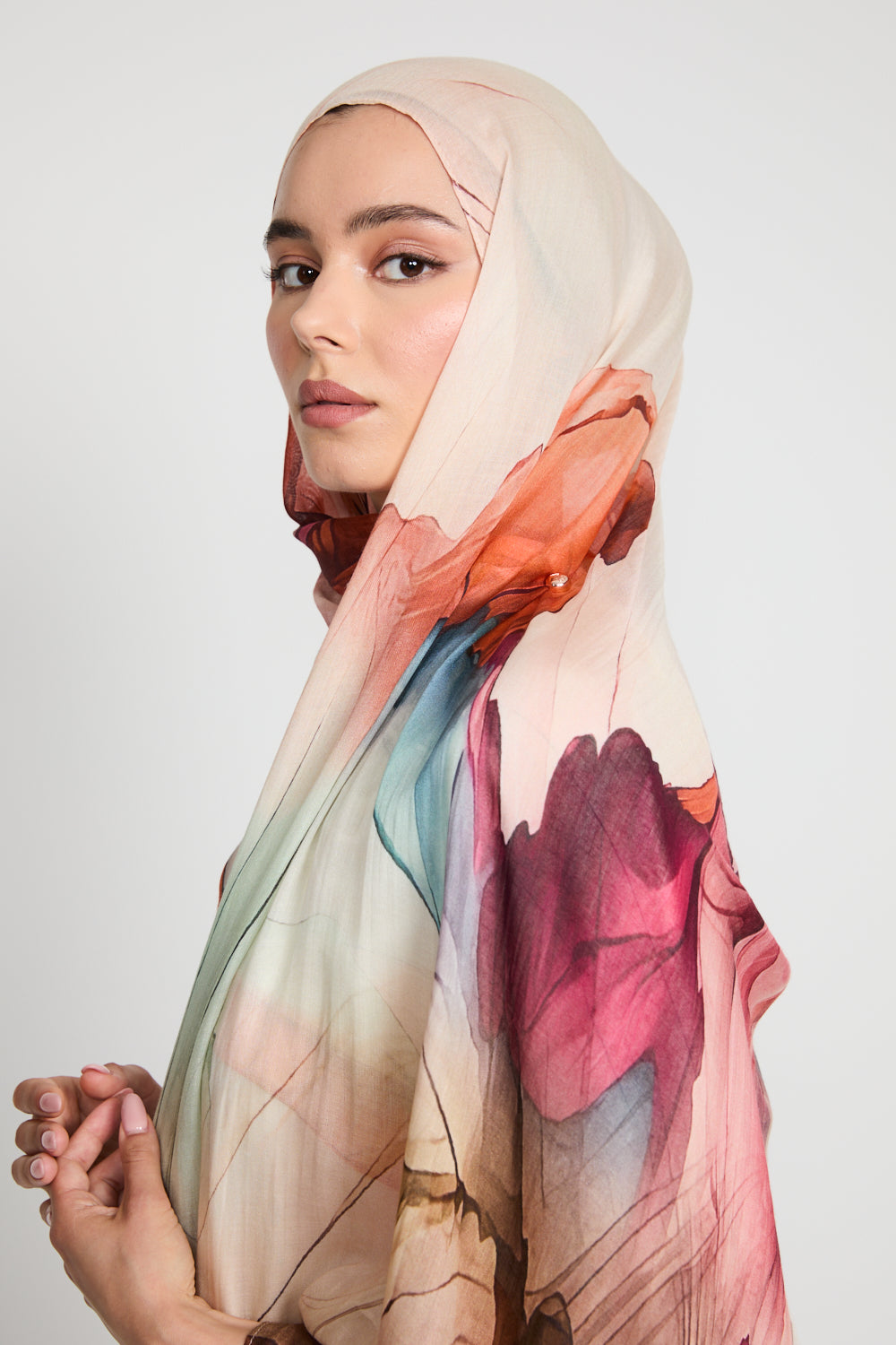 Hijab Modal Imprimé Premium - Muse Fleurie
