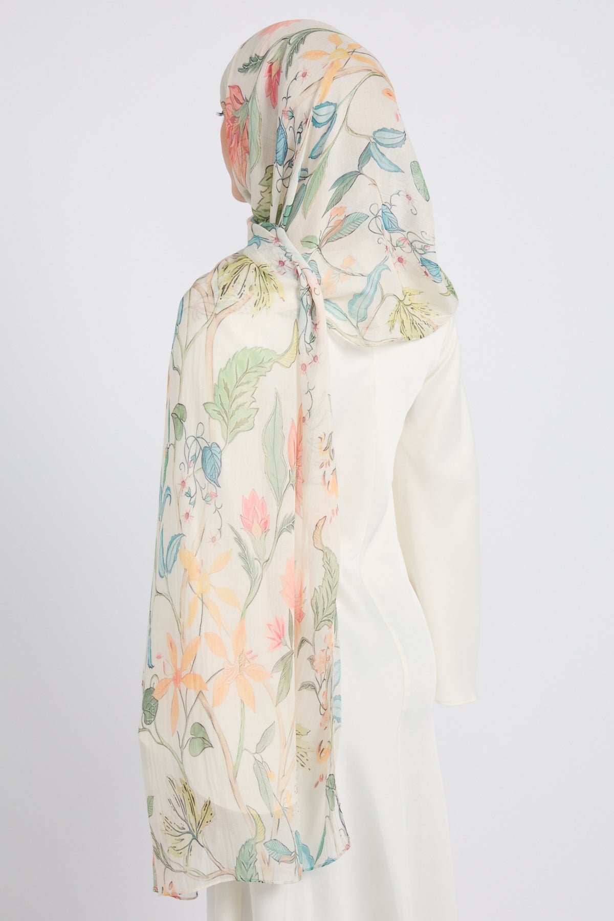 Hijab Modal Imprimé Premium - Floraison des Prés
