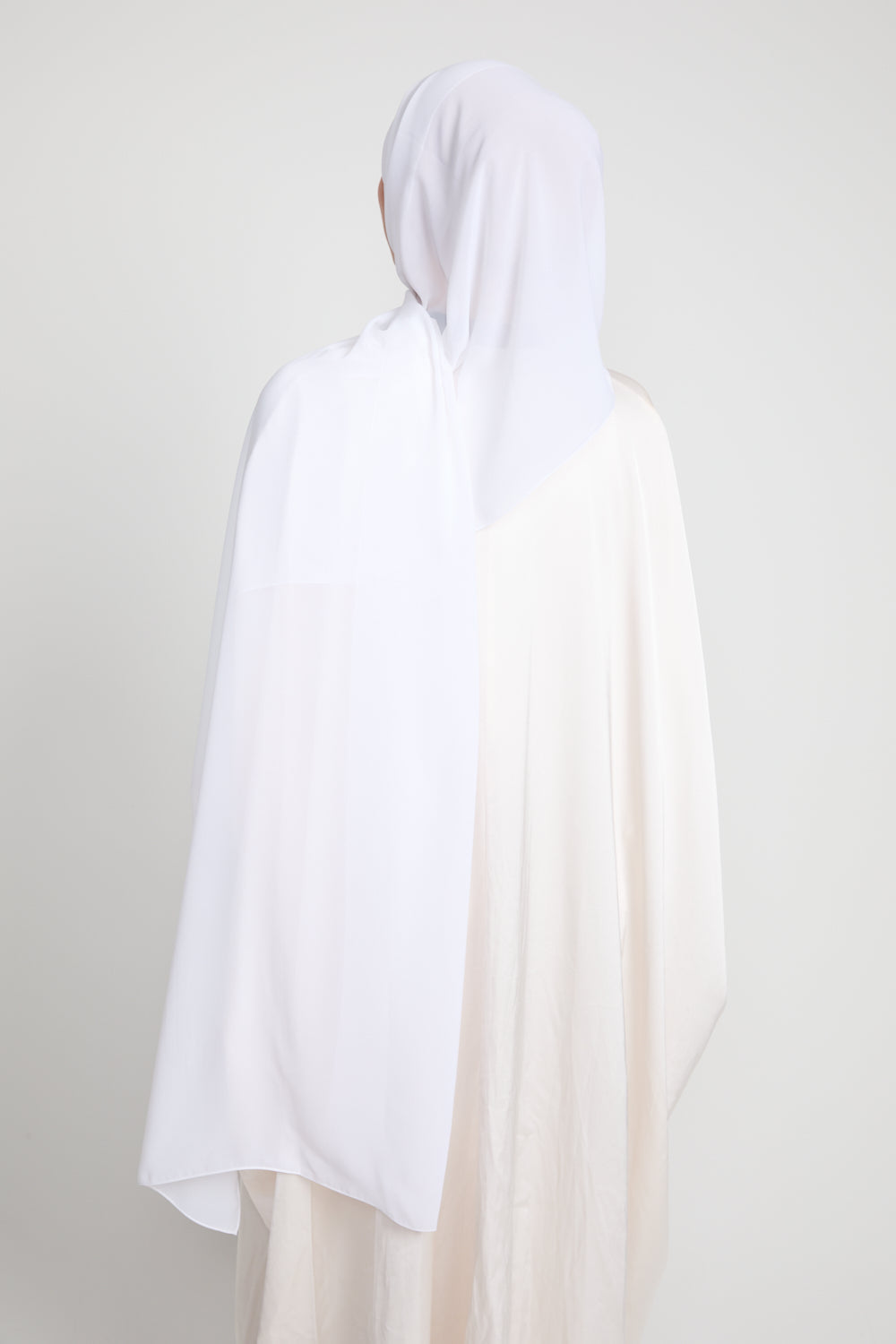 Hijab Georgette Luxe Doux - Blanc Cassé