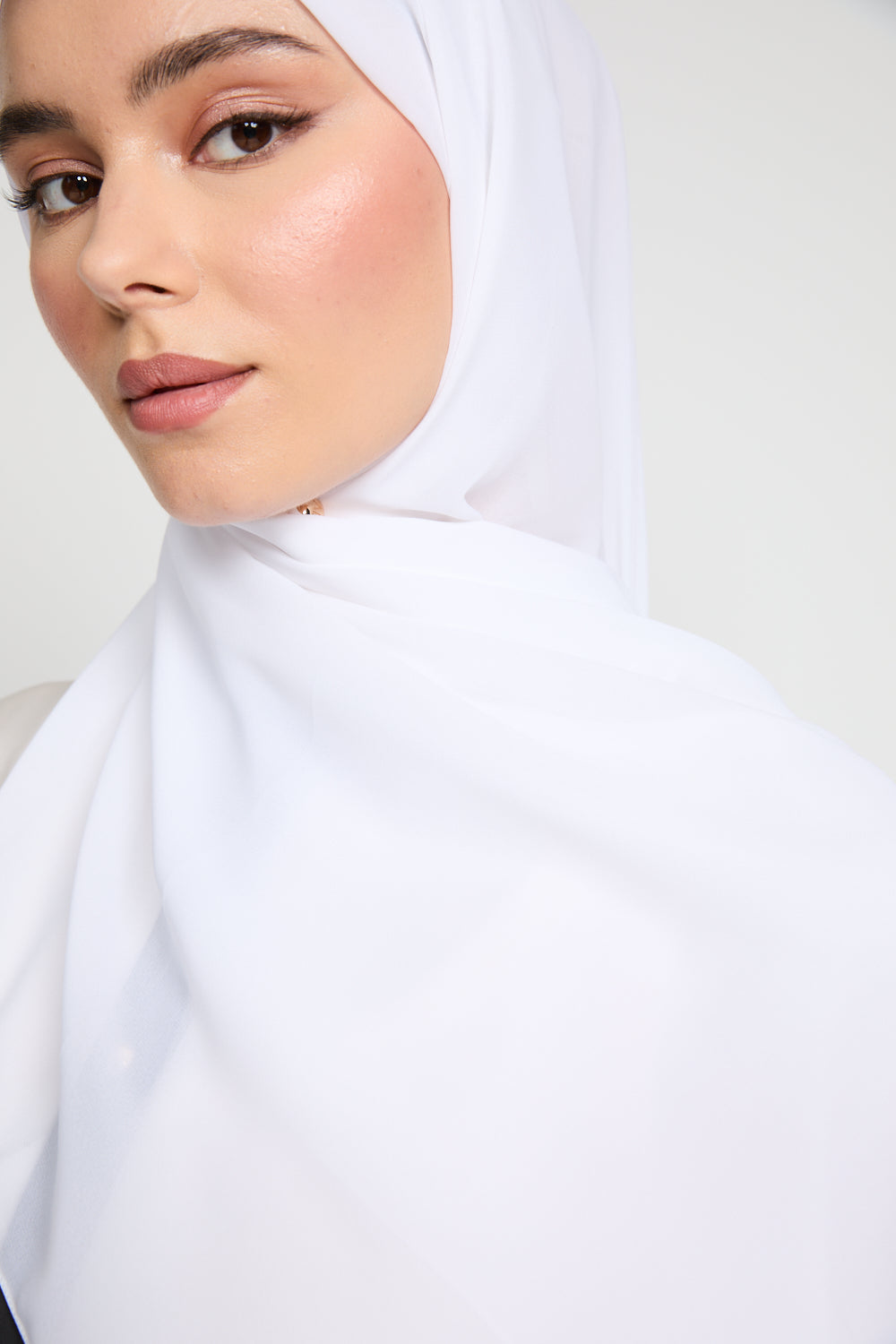 Hijab Georgette Luxe Doux - Blanc Cassé