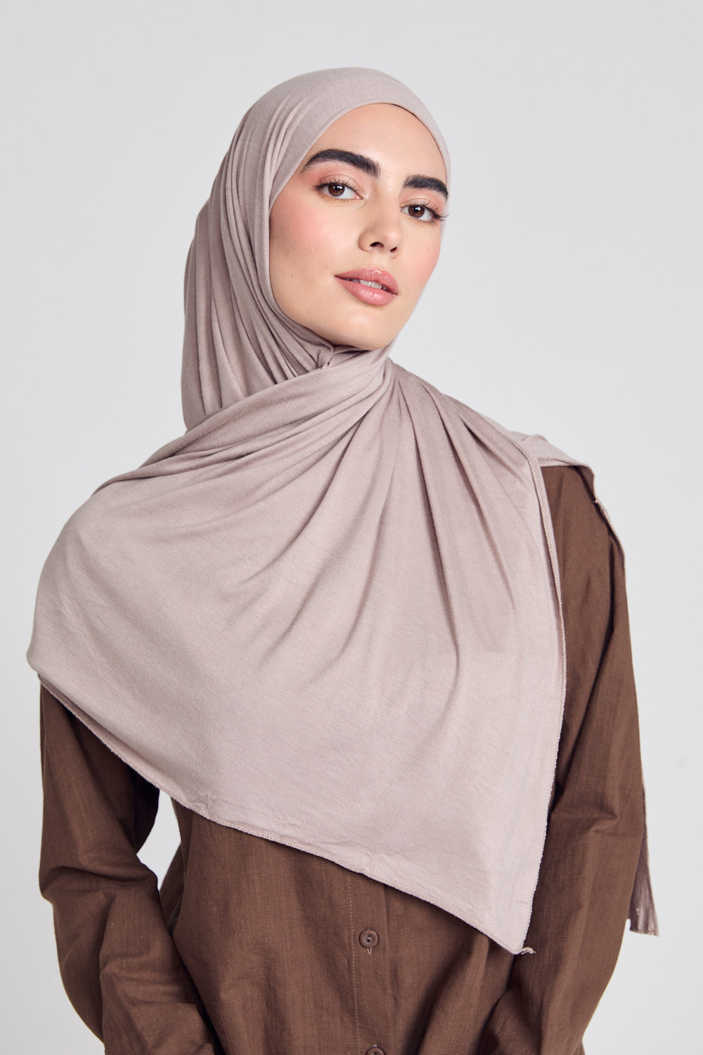 Hijab Jersey Taupe Désertique