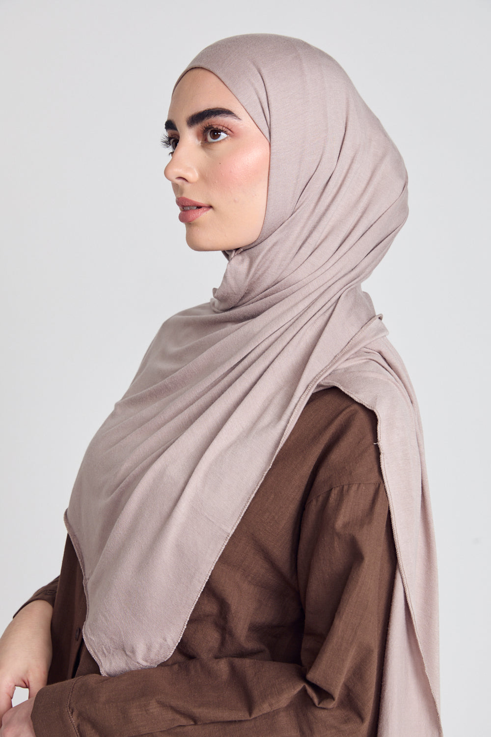 Hijab Jersey Taupe Désertique