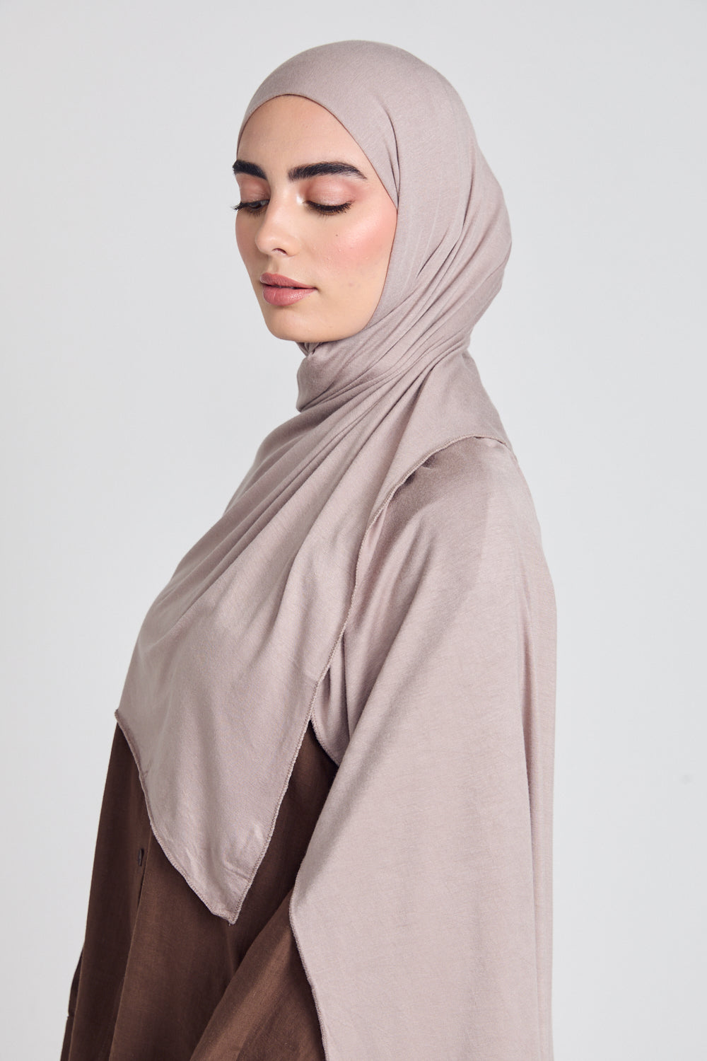 Hijab Jersey Taupe Désertique