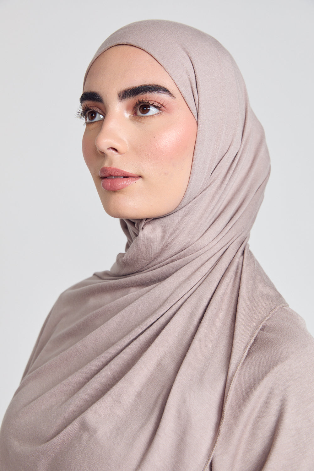 Hijab Jersey Taupe Désertique