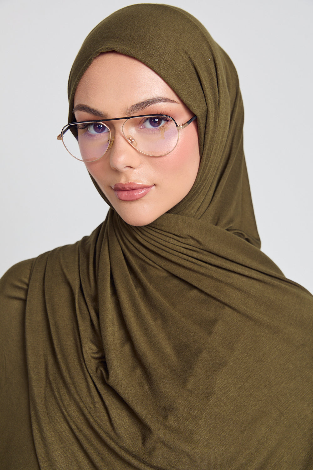 Hijab Jersey Kaki