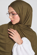 Hijab Jersey Kaki