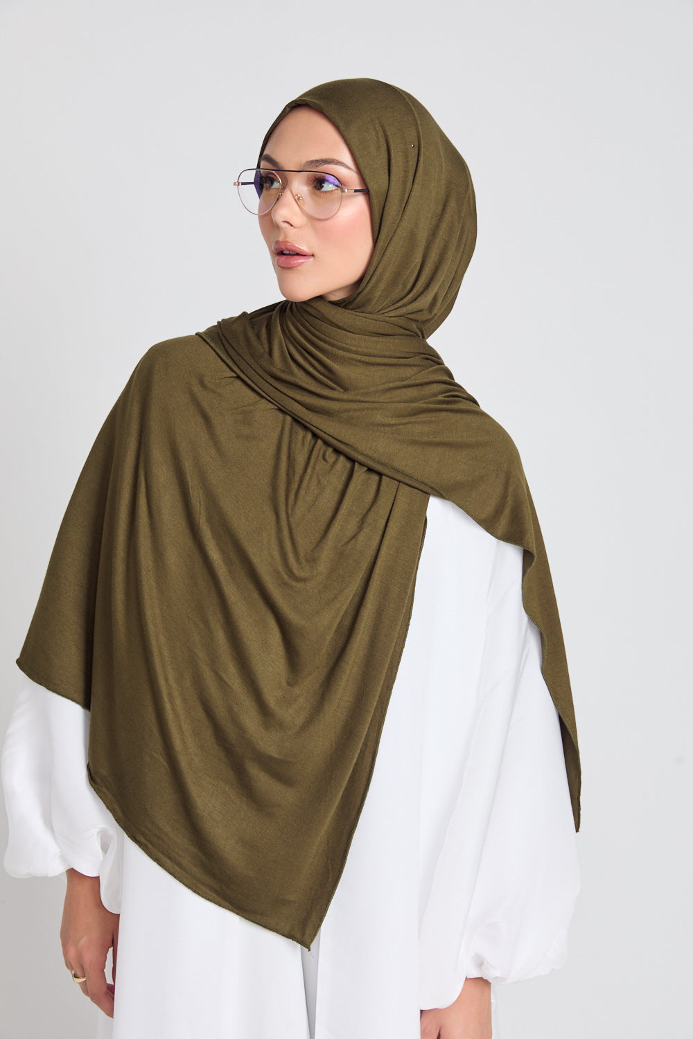 Hijab Jersey Kaki
