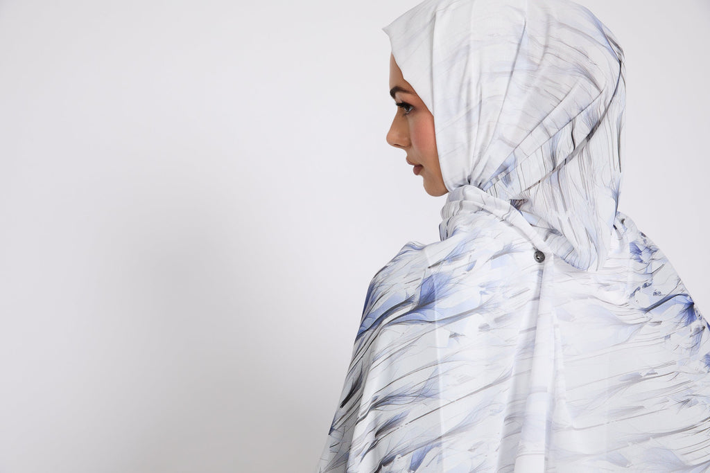 Hijab Imprimé Luxe - Murmure de Jacinthe - ÉDITION LIMITÉE
