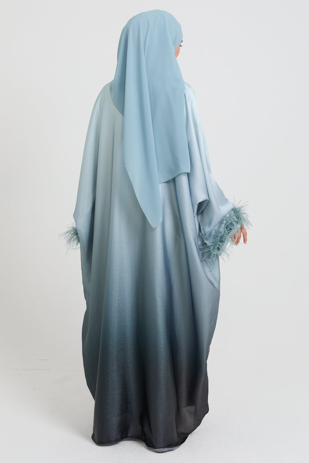 Hijab Georgette Luxe Doux - Aqua Givré