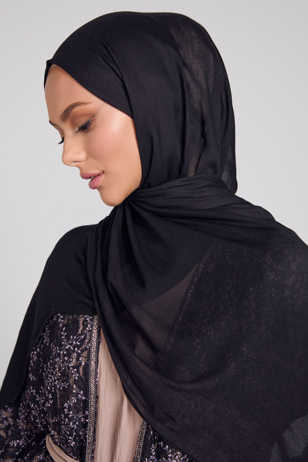 Hijab Viscose Premium - Noir