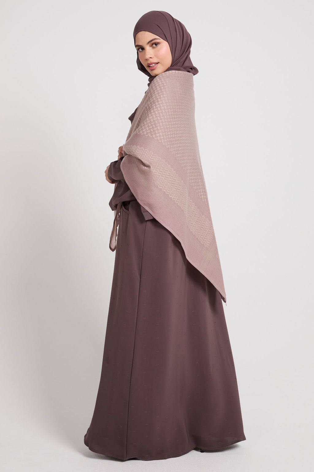 Foulard Keffieh - Mauve Rosé