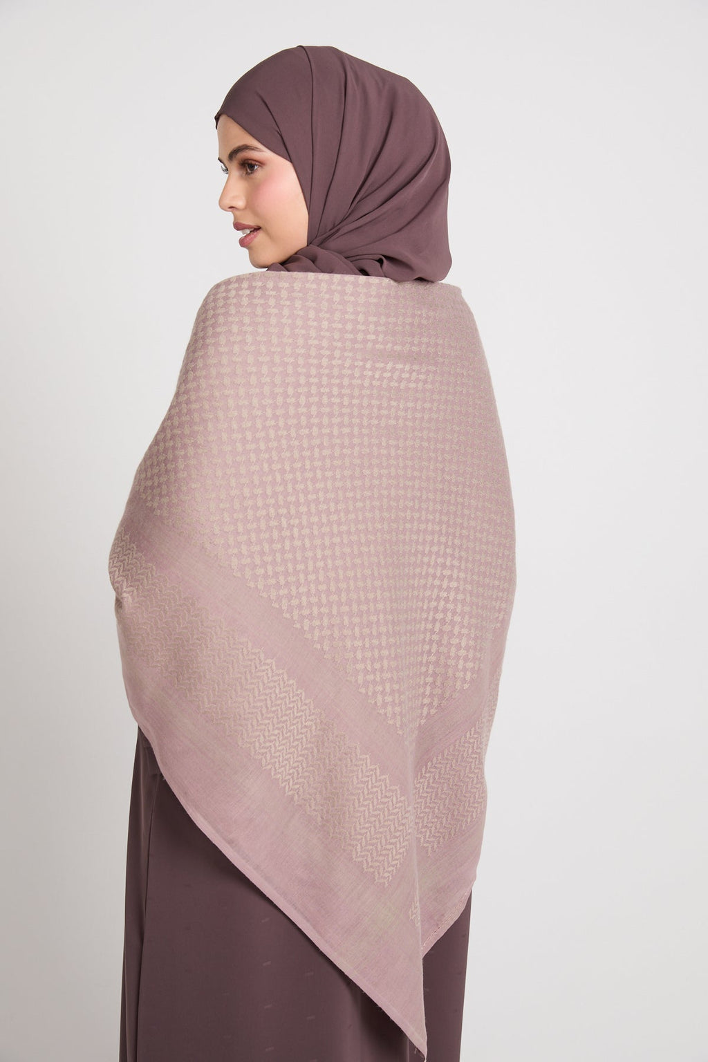 Foulard Keffieh - Mauve Rosé
