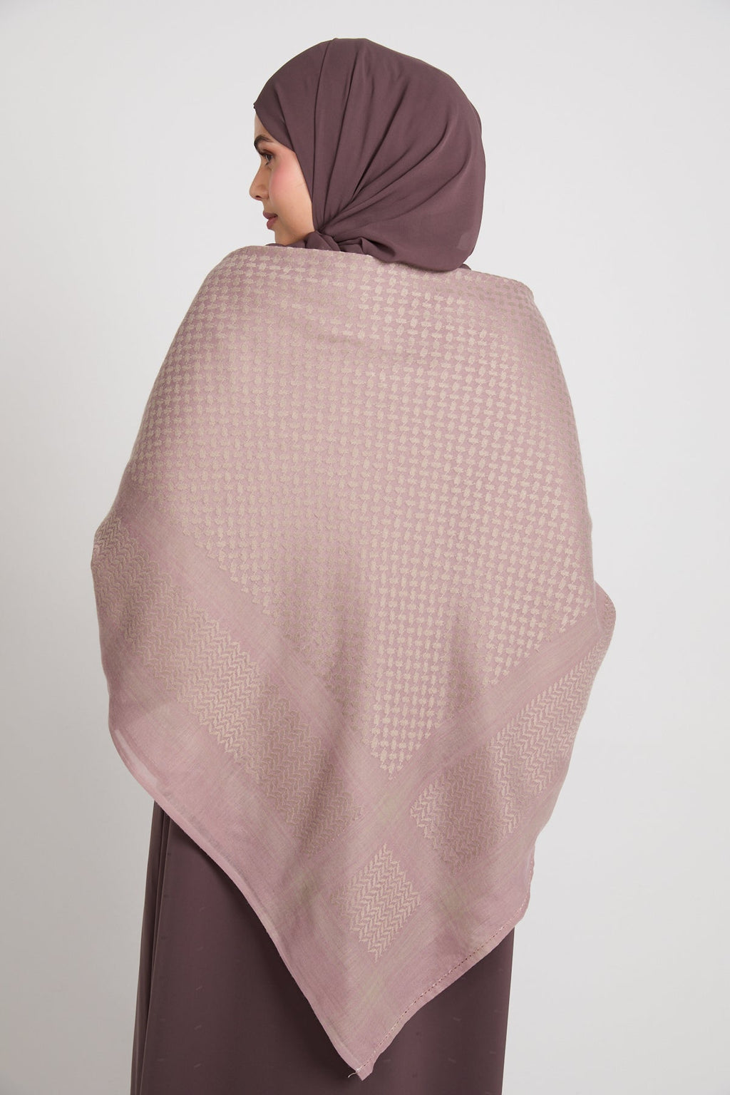 Foulard Keffieh - Mauve Rosé