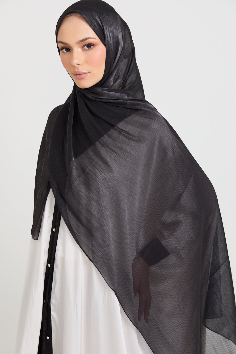 Hijab Organza Luxe - Noir