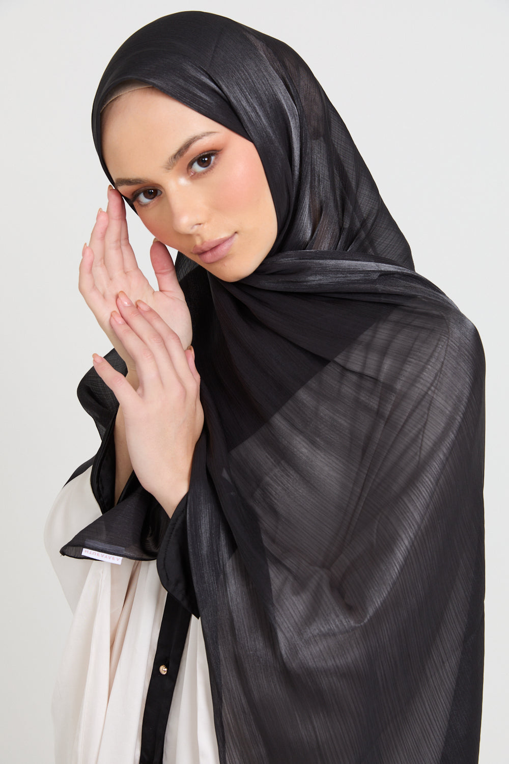 Hijab Organza Luxe - Noir