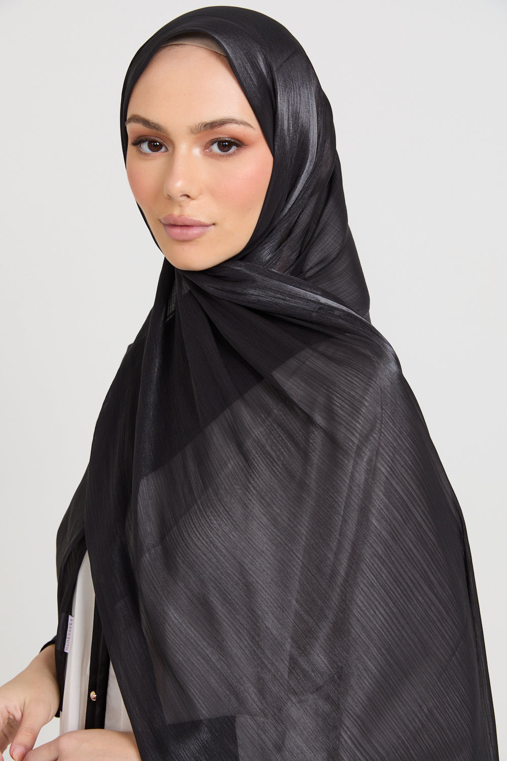 Hijab Organza Luxe - Noir