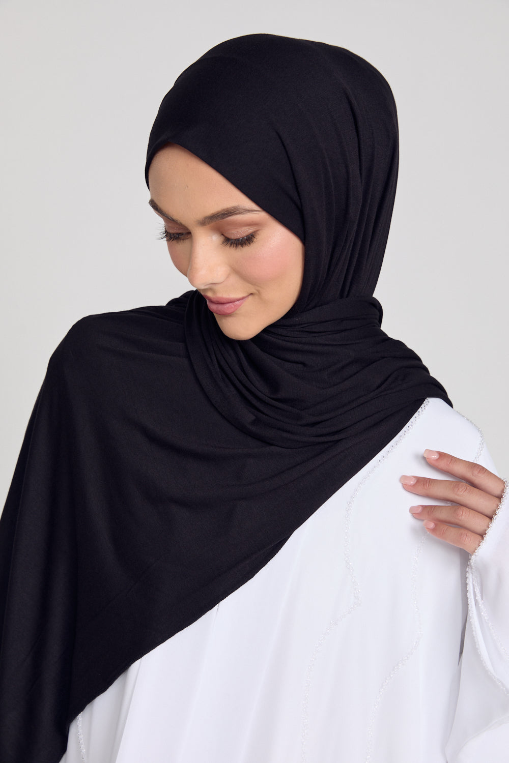 Hijab Jersey Noir