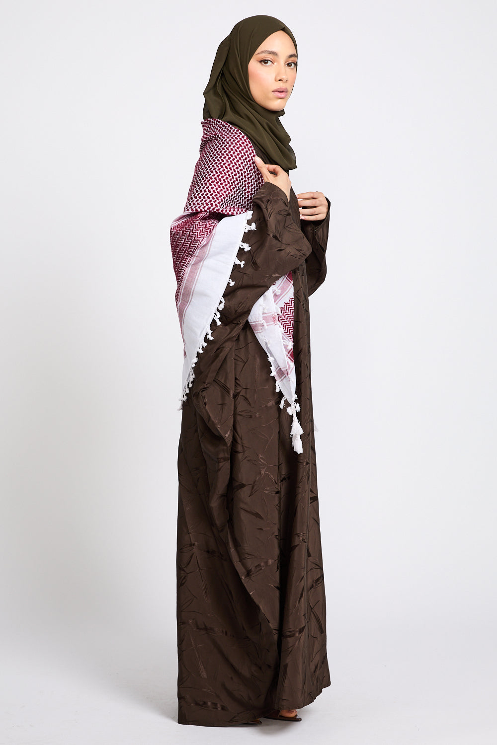 Foulard Keffieh Classique Premium - Rouge & Blanc