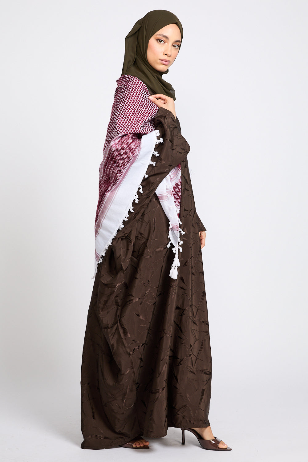 Foulard Keffieh Classique Premium - Rouge & Blanc
