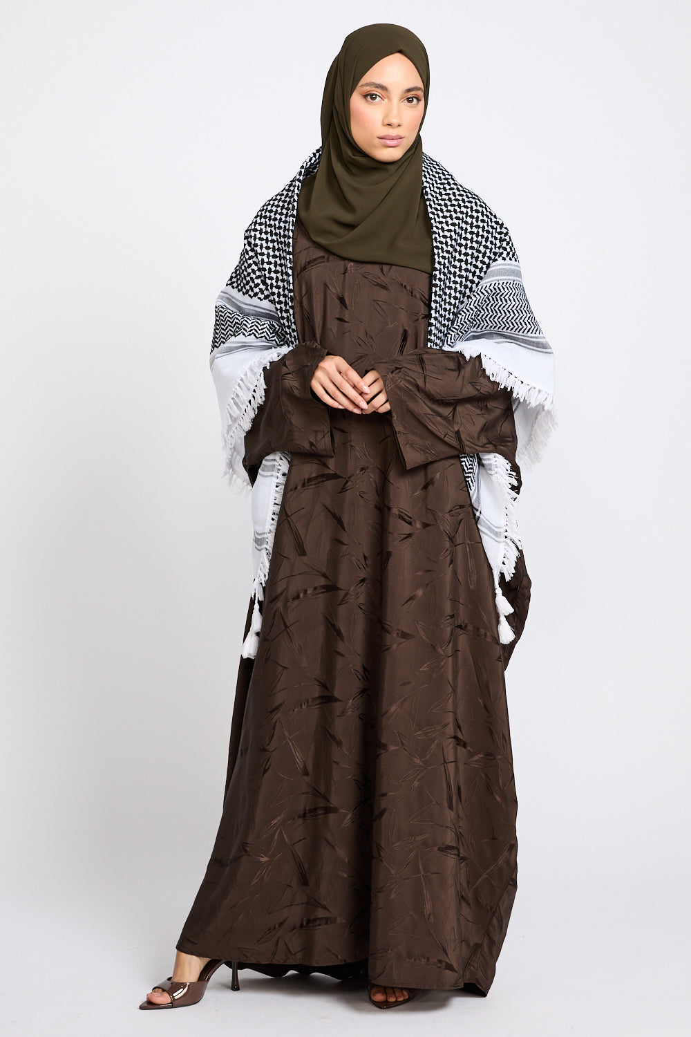 Foulard Keffieh Classique Premium - Noir & Blanc