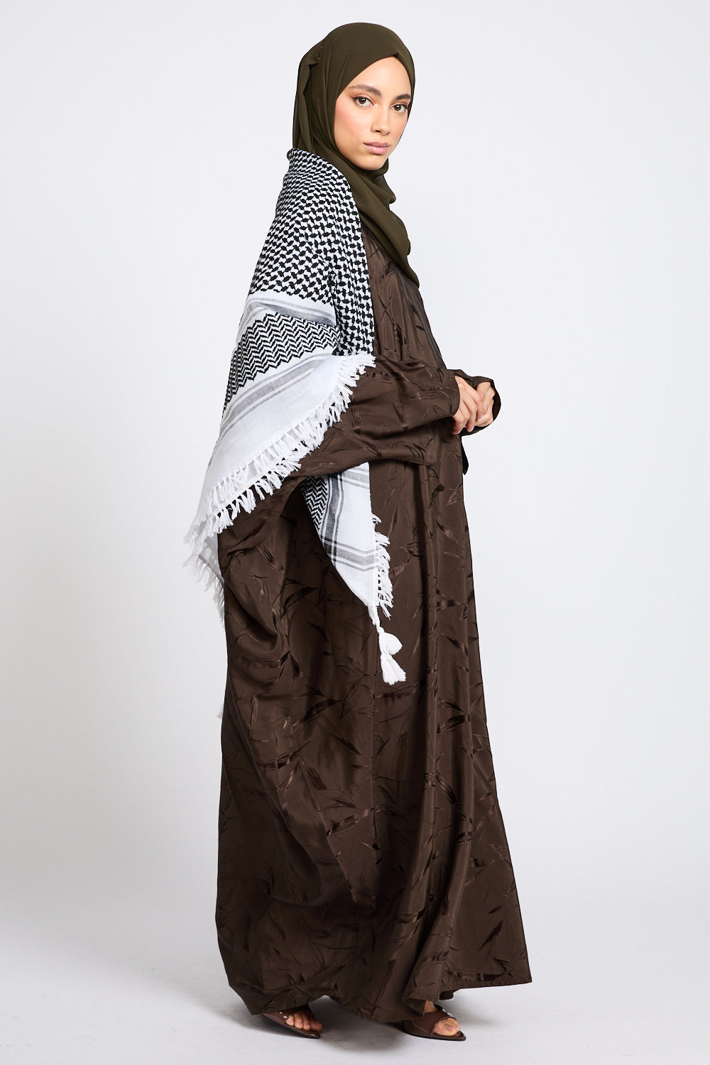 Foulard Keffieh Classique Premium - Noir & Blanc