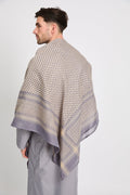 Foulard Keffieh - Gris Colombe Chaud