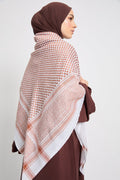 Foulard Keffieh - Terracotta du Désert