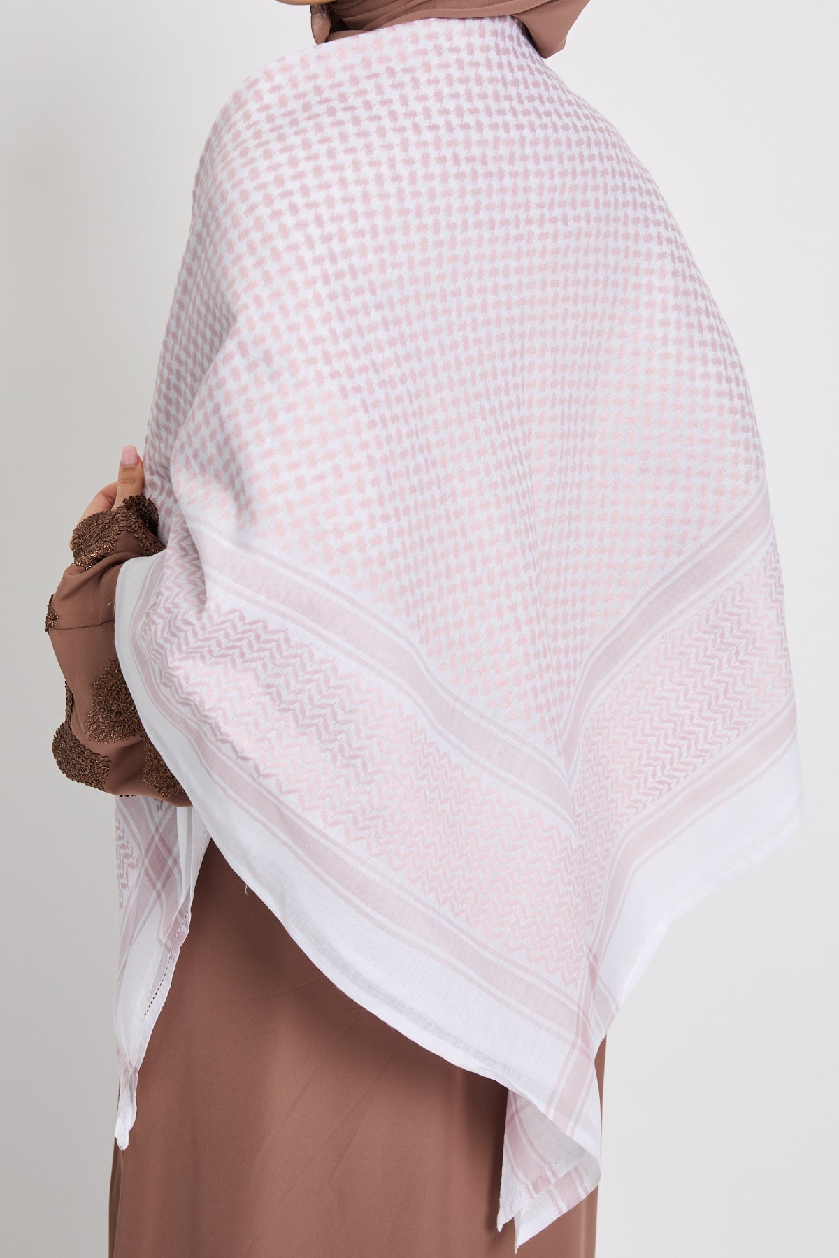 Foulard Keffieh - Rose Doux