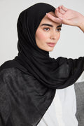 Hijab Viscose Bambou Premium - Noir