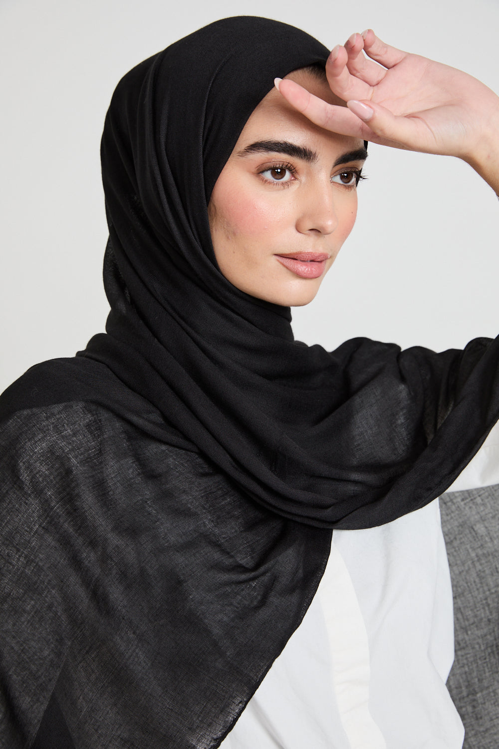 Hijab Viscose Bambou Premium - Noir