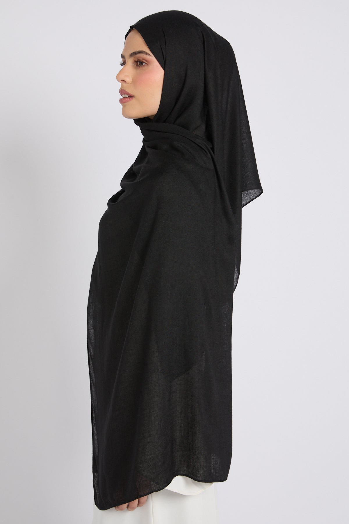 Hijab Bambou Modal Premium - Noir