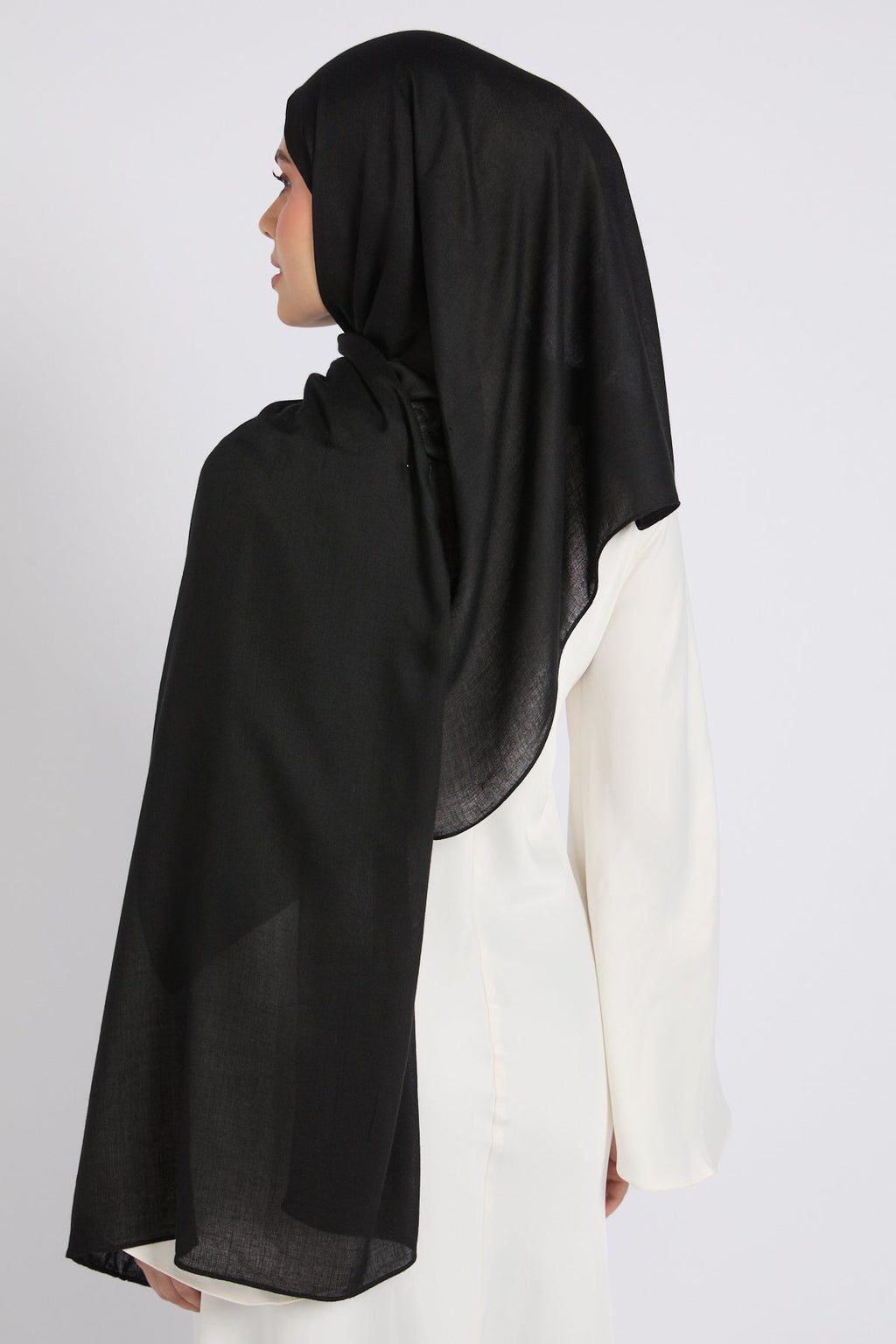 Hijab Bambou Modal Premium - Noir
