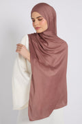 Hijab Bambou Modal Premium - Taupe Profond