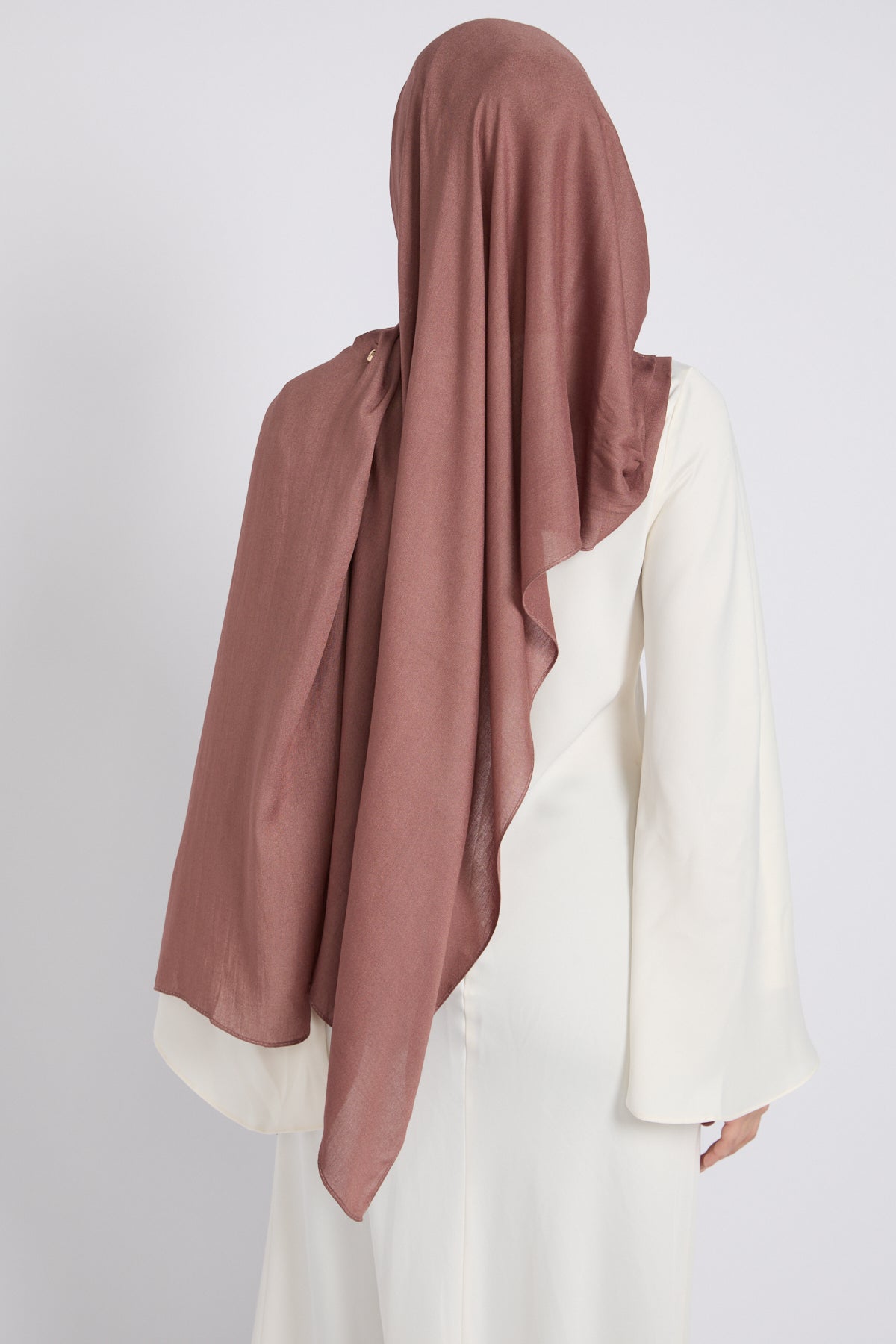 Hijab Bambou Modal Premium - Taupe Profond