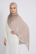Hijab Bambou Modal Premium - Colombe