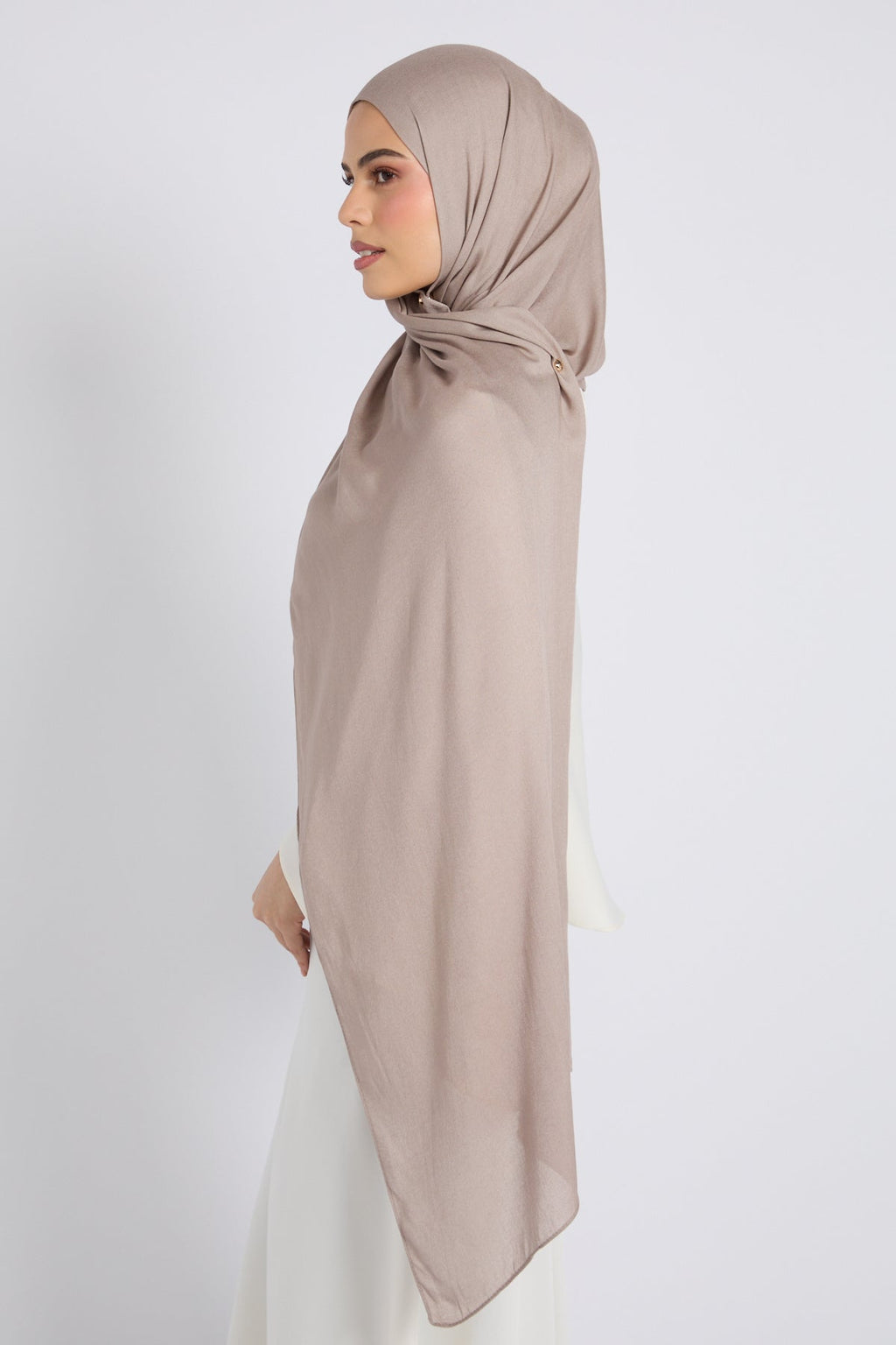 Hijab Bambou Modal Premium - Colombe