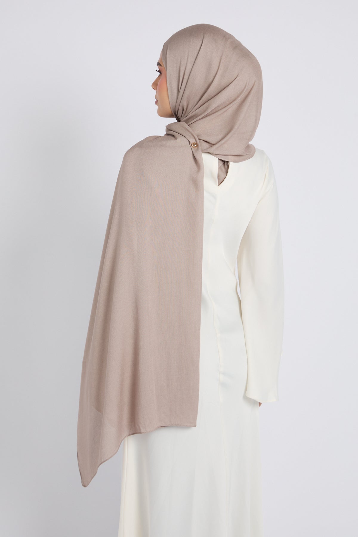 Hijab Bambou Modal Premium - Colombe