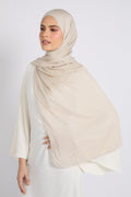 Hijab Bambou Modal Premium - Chêne Français