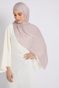Hijab Bambou Modal Premium - Cendre Lilas